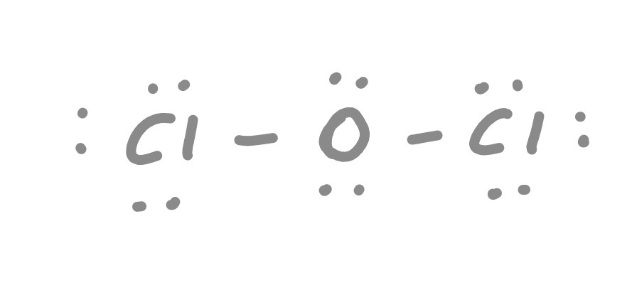 Correct Lewis structure for OCl2