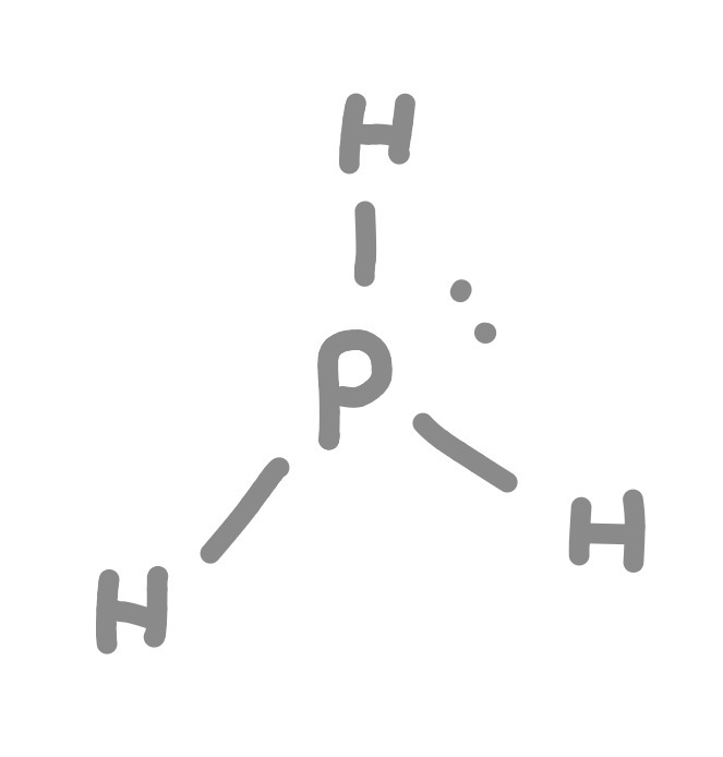 Correct Lewis structure for PH3